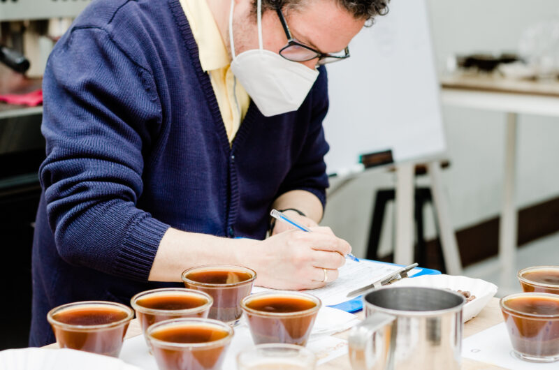 来日の際のアンケートで作られたコーヒー